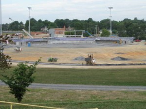 July Photo of Construction On JMU's Veterans Stadium