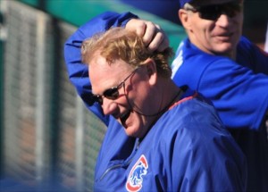 Longhorn great and former big leaguer Keith Moreland (shown at a Cubs event)