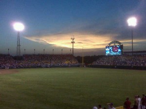 Sun sets on Rosenblatt Stadium