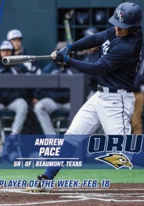 Andrew Pace, Oral Roberts